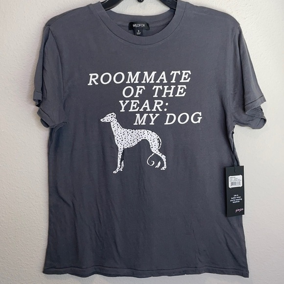 Wildfox Roommate of the Year My Dog Keke Tee NEW - Picture 2 of 10